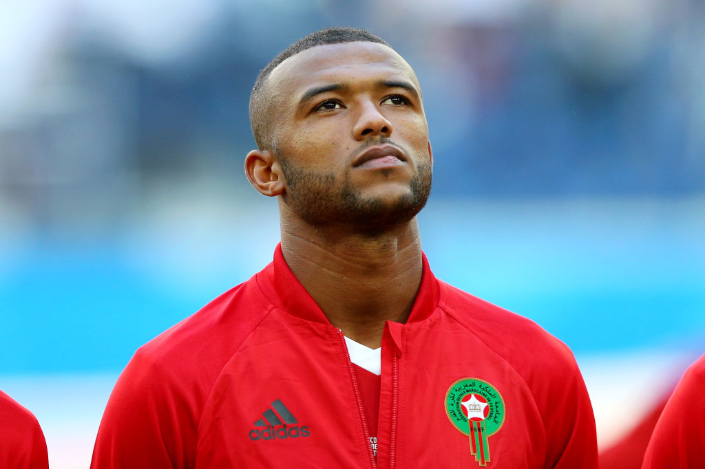  during the 2018 FIFA World Cup Russia group B match between Morocco and Iran at Saint Petersburg Stadium on June 15, 2018 in Saint Petersburg, Russia.